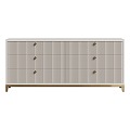 Cream Style End View Cabinet Entrance Cabinet Sideboard 3d model