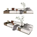 Modern Multiplayer Sofa 3d model
