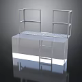 Metal Frame Display Structure With Transparent Base And Grid Platform