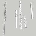 Hand Drawn Musical Instruments Collection Featuring Flutes Recorders And Pan Flutes