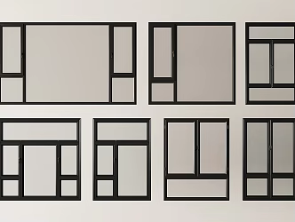 Windows casement windows glass windows bay windows doors and windows balcony windows 3d model
