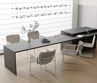 Modern Italian Dining Table and Chair 3d model