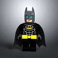 Lego Batman Toy Figure With Black Cape Yellow Belt And Blue Eyes
