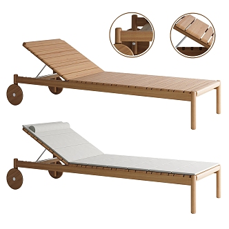 Varaschin Outdoor Loungers Beach Loungers Sunbeds 3d model