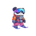 Panda Snowboard Panda Ski Panda Winter Sports Snowboard Equipment Ski Equipment Ski Clothing Cartoon Panda Cute Panda Character Outdoor Adventure Ski Goggles Winter Jacket Ski 3d model