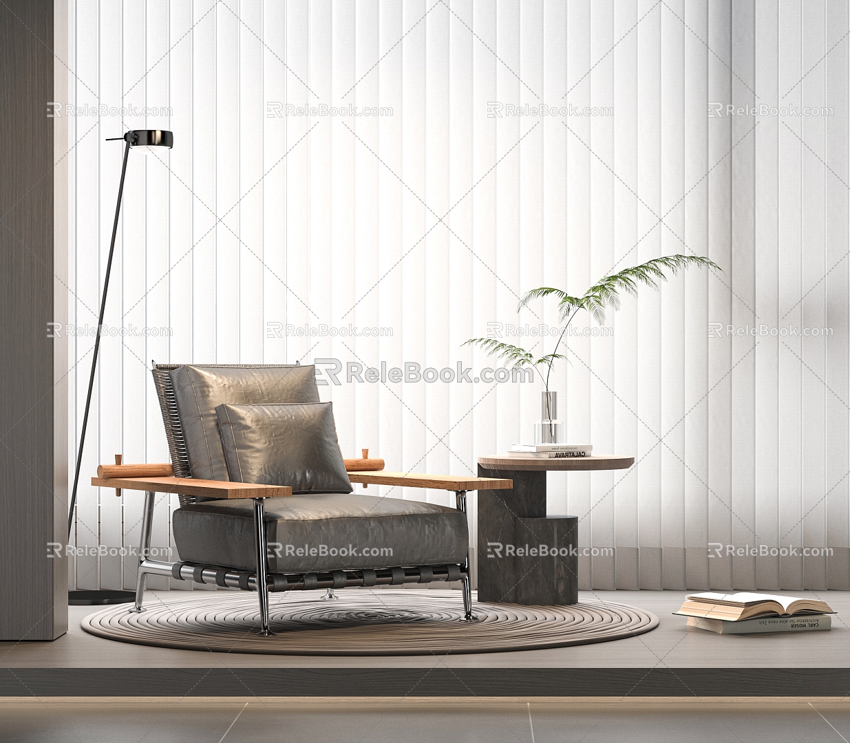 Modern Minotti Sofa Chair 3d model