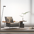 Modern Minotti Sofa Chair 3d model