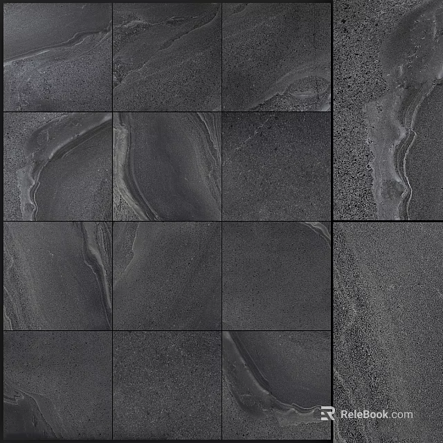 Dark Veined Marble Tiles With Natural Texture For Modern Building Design 3d model 