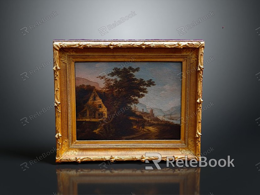 European Oil Painting Oil Painting Frame Frame model