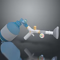 Professional Handheld Medical Sprayer Device with Blue White Container and Adjustable Nozzle Knob