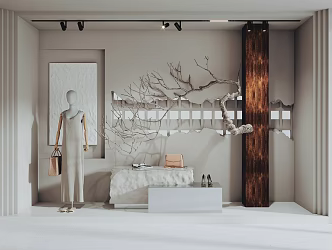 Modern Window Clothing Store Window 3d model