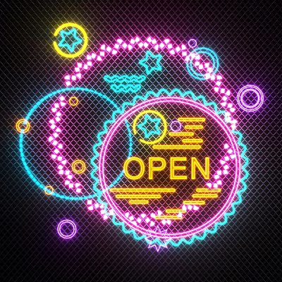 Industrial LOFT decorative lights neon 3d model