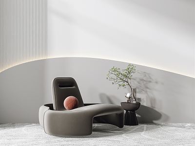 Modern shaped sofa model