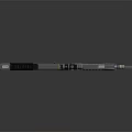 Modern Tactical Rifle With Scope Barrel And Black Gray Detailed Design Components