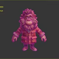 Monkey Cartoon Monkey Anime Monkey Stylized Monkey Fantasy Style Monkey Toy 3d model