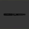 Futuristic Sci Fi Weapon With Black Body Green Glowing Parts Detailed Structure And Energy Features