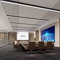 Modern Command Center Centralized Control Center 3d model