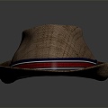 Men's Hat Winter Brim Hat Baseball Hat 3d model