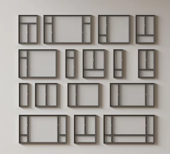 Modern windows combination windows glass windows floor-to-ceiling windows balcony windows bay windows bedroom windows sliding windows casement windows doors and windows 3d model