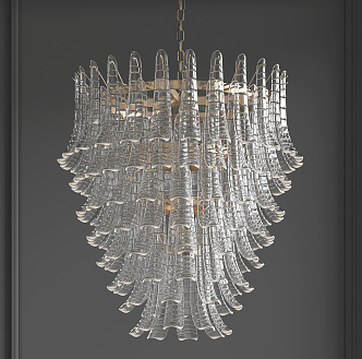 Light Luxury Crystal Chandelier Crystal Lamp 3d model