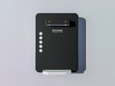 KOTINHOME Black Wall Mounted Water Dispenser With Control Buttons And Water Outlet 3d model