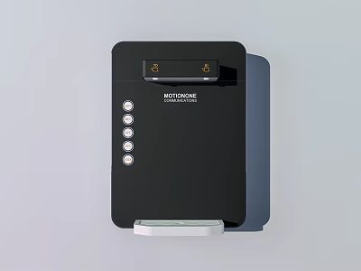 KOTINHOME Black Wall Mounted Water Dispenser With Control Buttons And Water Outlet 3d model