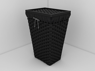 Modern Storage Basket IKEA Rattan Basket 3d model