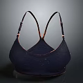 Comfortable Black Brassiere With Adjustable Cross Straps For Daily Wear