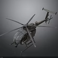 3D Model of Aerospace Helicopter With Rotors and Fuselage Design