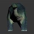 Realistic 3D Sauropod Dinosaur Model With Blue Green Skin And Long Neck