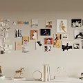 Photo Wall With Various Sizes Styles Photos Cards HOME Letter Decor And Decorative Items Below