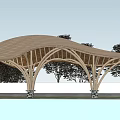Modern gallery frame special-shaped pavilion special-shaped door head special-shaped gallery frame special-shaped structure 3d model