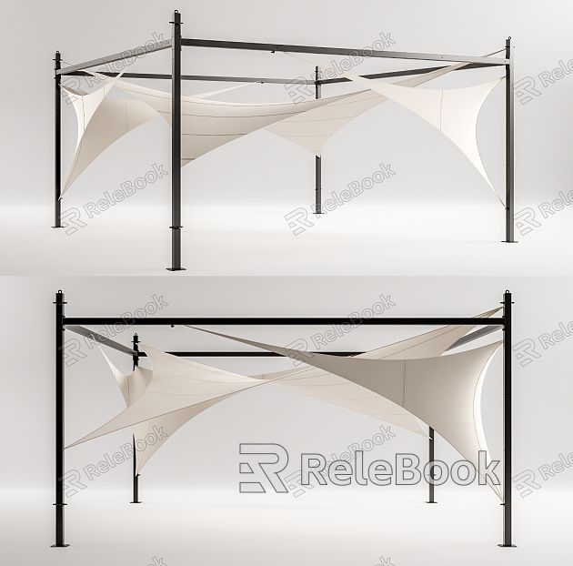 Modern tent pavilion canopy awning model