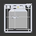 Transparent Cube Frame Experimental Equipment With Internal Platform And Components