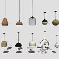 Modern Chandelier Small Chandelier Chandelier Combination 3d model