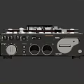 Vintage Reel to Reel Tape Recorder With Dual Tape Reels Control Knobs And Audio Indicators
