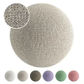 Fabric Textured Sphere With Detailed Weave Pattern And Multiple Color Options 3d model