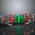 Booster sci-fi switch flame booster aircraft engine switch electronic switch power switch 3d model