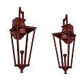 Gold and Silver Modern Wall Sconces with Geometric Frame and Glass Shade