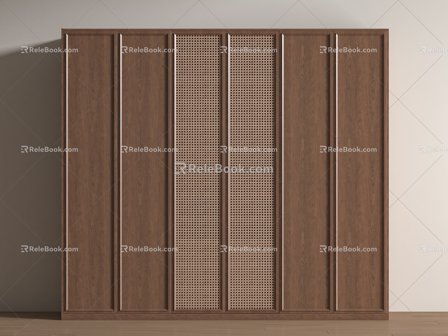 Middle Ancient Wardrobe Wardrobe Middle Ancient Style Wardrobe 3d model