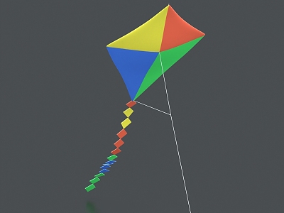 Kite Toy Decoration 3d model