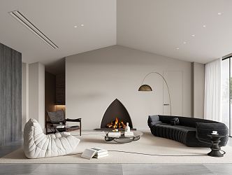 modern living room 3d model