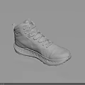 White High Top Sneakers With Lace Up Design Textured Sole And Clean Minimalist Style
