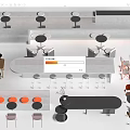 Modern Booth Seats Design With Matching Tables Chairs And Minimalist Layout