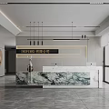 Company Front Desk Front Desk Reception Area Front Desk Background Wall Front Desk 3d model