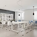 Book Art Interior Design With White Bookshelves Books Tables And Modern Chairs