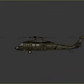Camouflage Helicopter Model Featuring Rotors Detailed Fuselage And Military Design