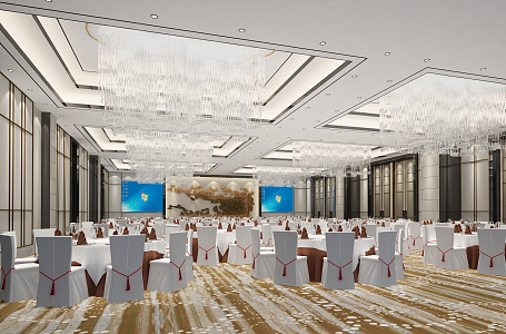 Modern Ballroom 3d model