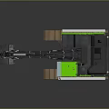 Volvo Tracked Excavator With Green Accents And Operator Cab Heavy Equipment