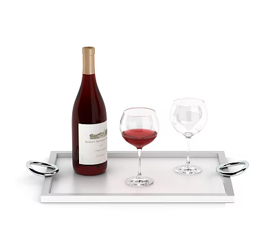 Modern Desktop Ornaments Wine Glass Glass 3d model Modern Desktop Ornaments Wine Glass Glass 3d model